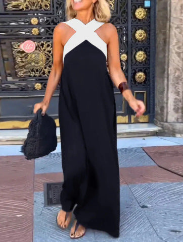 Paige | Dress with Crossed Cut