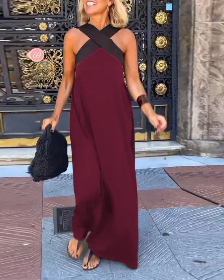 Paige | Dress with Crossed Cut